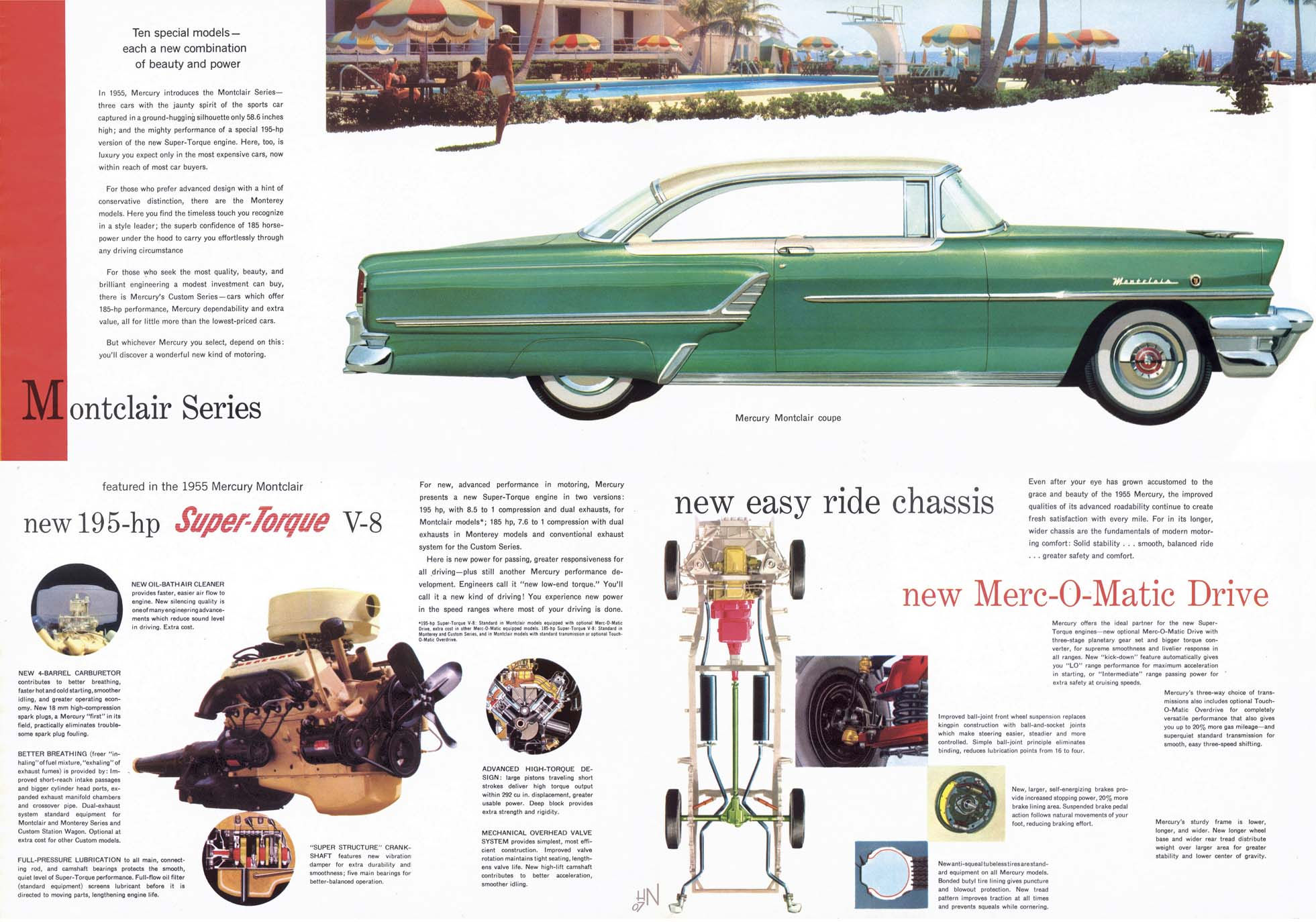 1955 Mercury Brochure Page 1